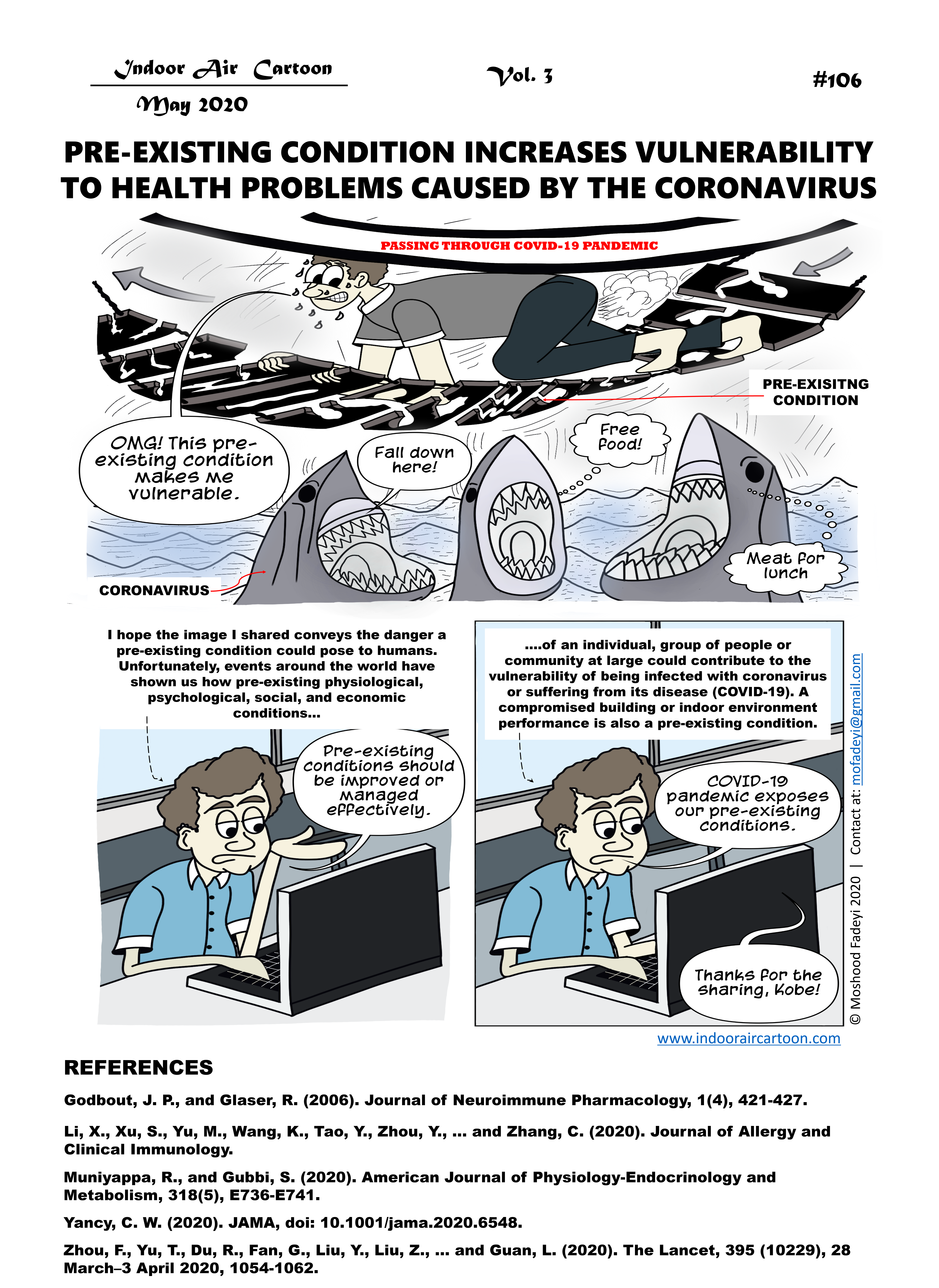 Pre-existing condition increases vulnerability to health problems caused by the coronavirus