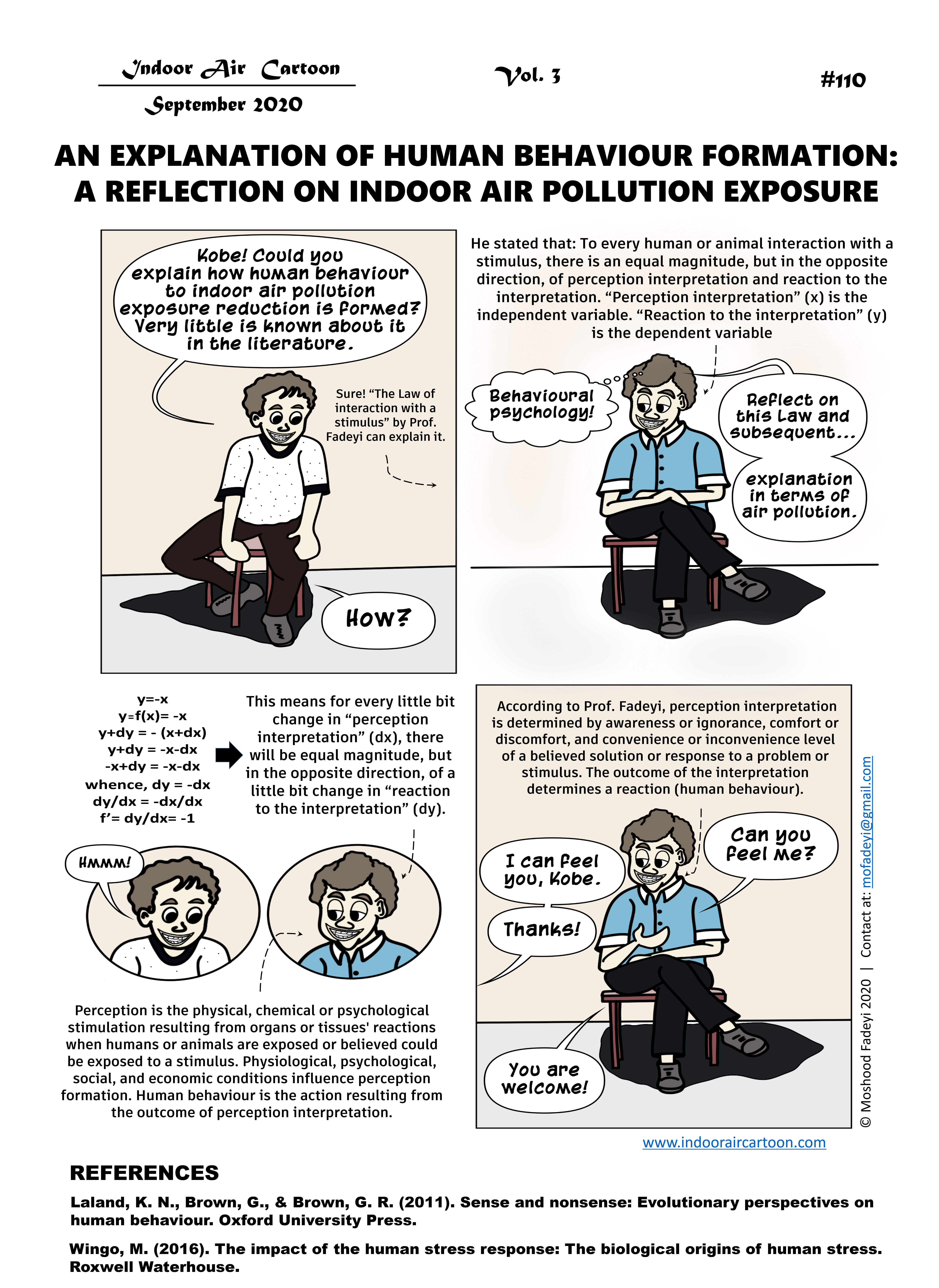 An explanation of human behaviour formation: A reflection on indoor air pollution exposure