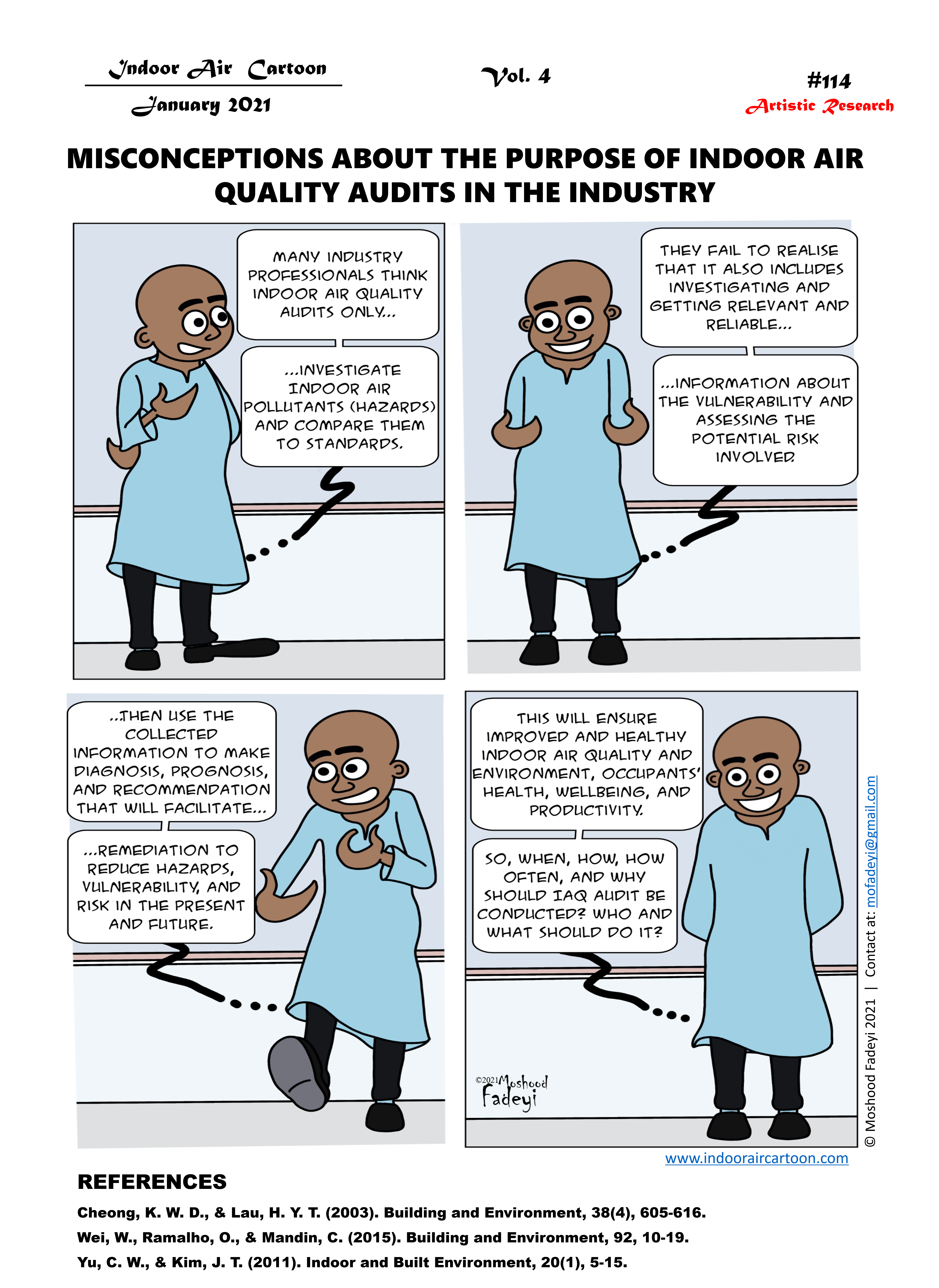 Misconceptions about the purpose of indoor air quality audits in the industry