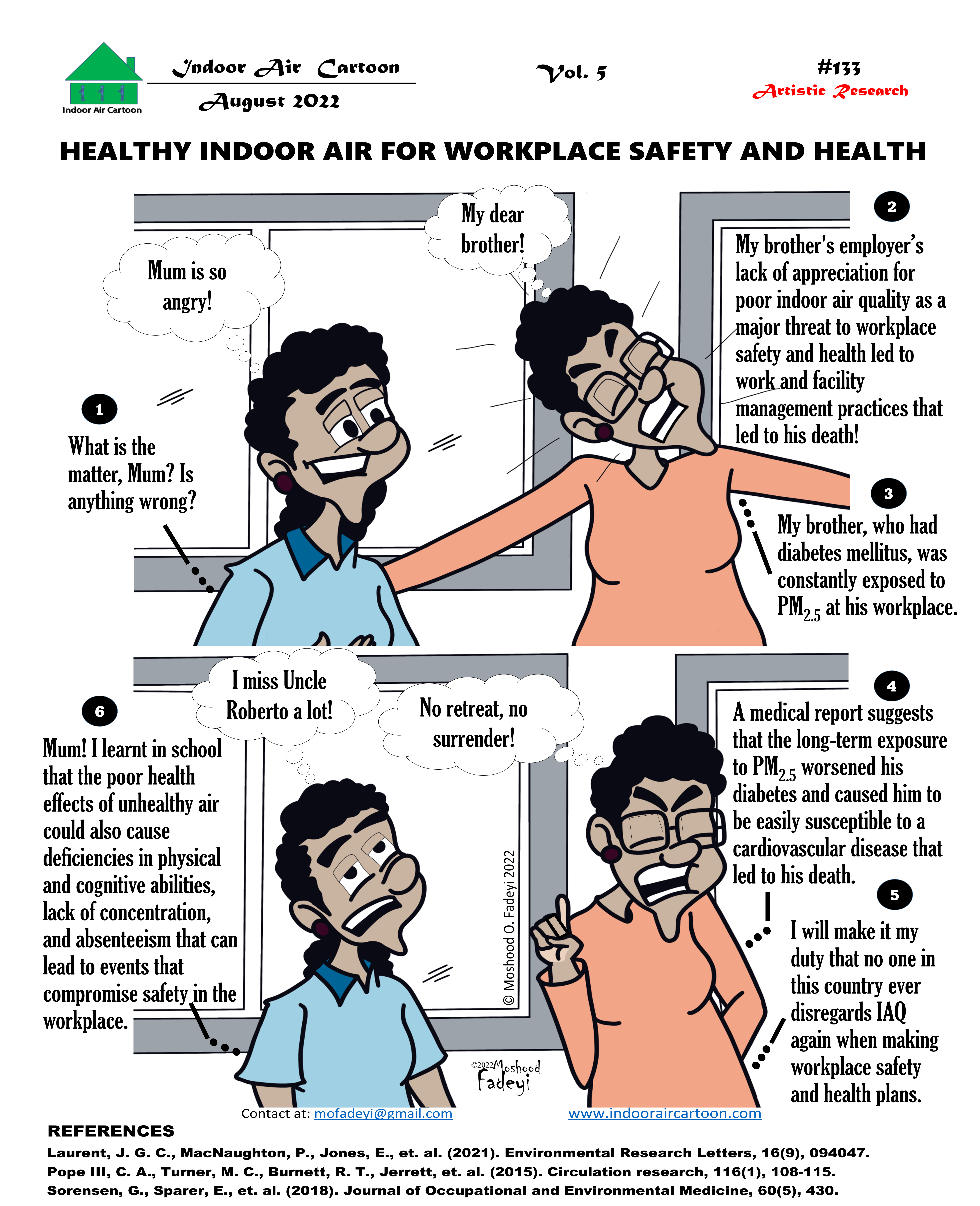 Healthy indoor air for workplace safety and health